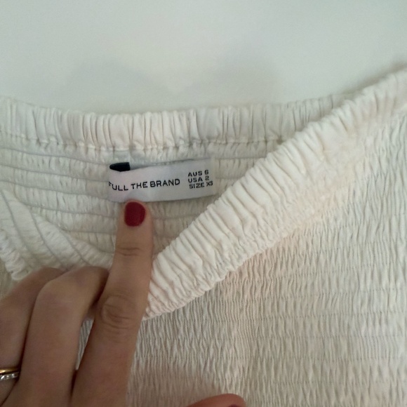 FAITHFULL THE BRANDMadella Strapless Smocked Organic Cotton-Poplin Midi Dress - Picture 5 of 6